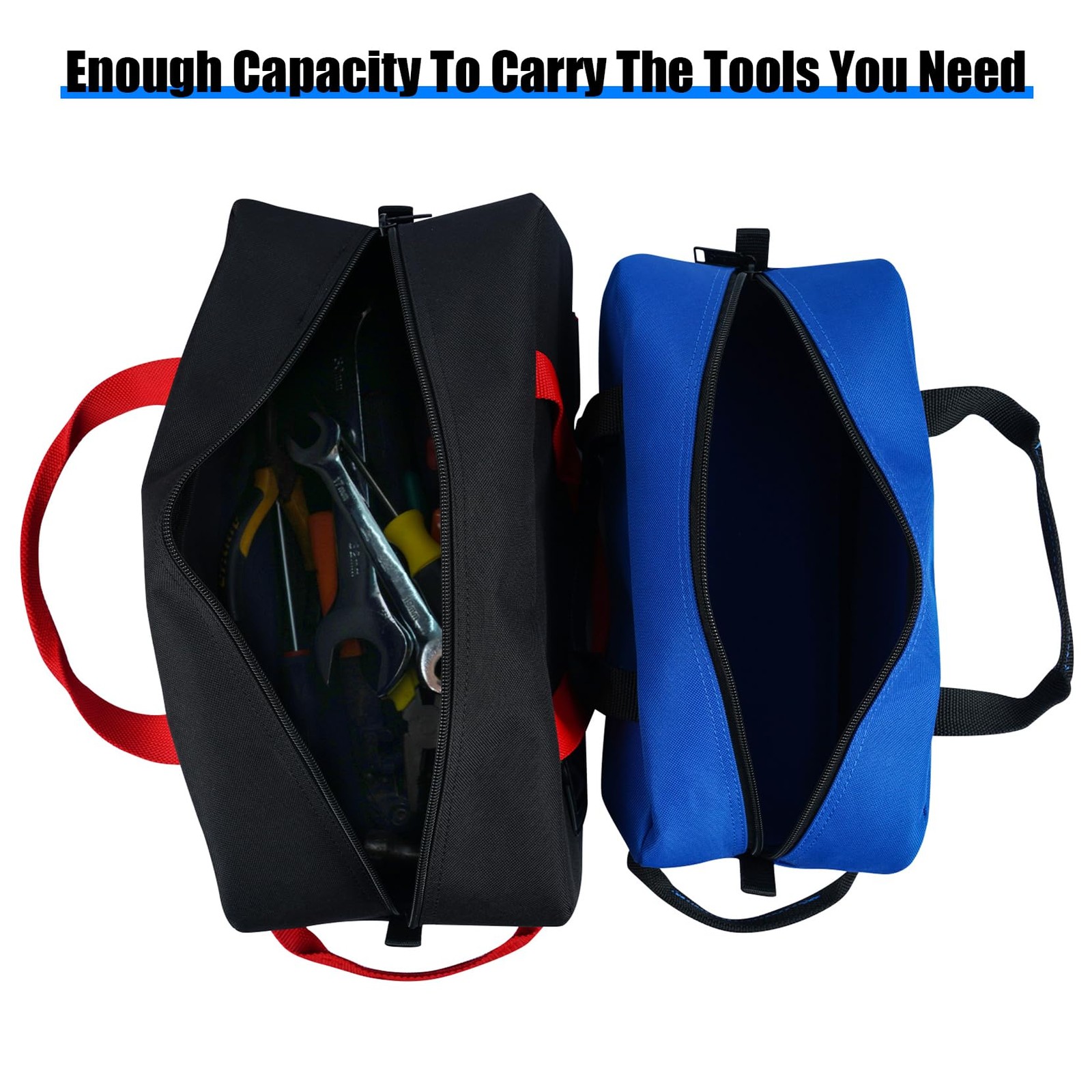 Canvas Tool Bag Heavy Duty Tool Tote Bag Combo Kit-1 Medium & 1 Big Tool Orga…