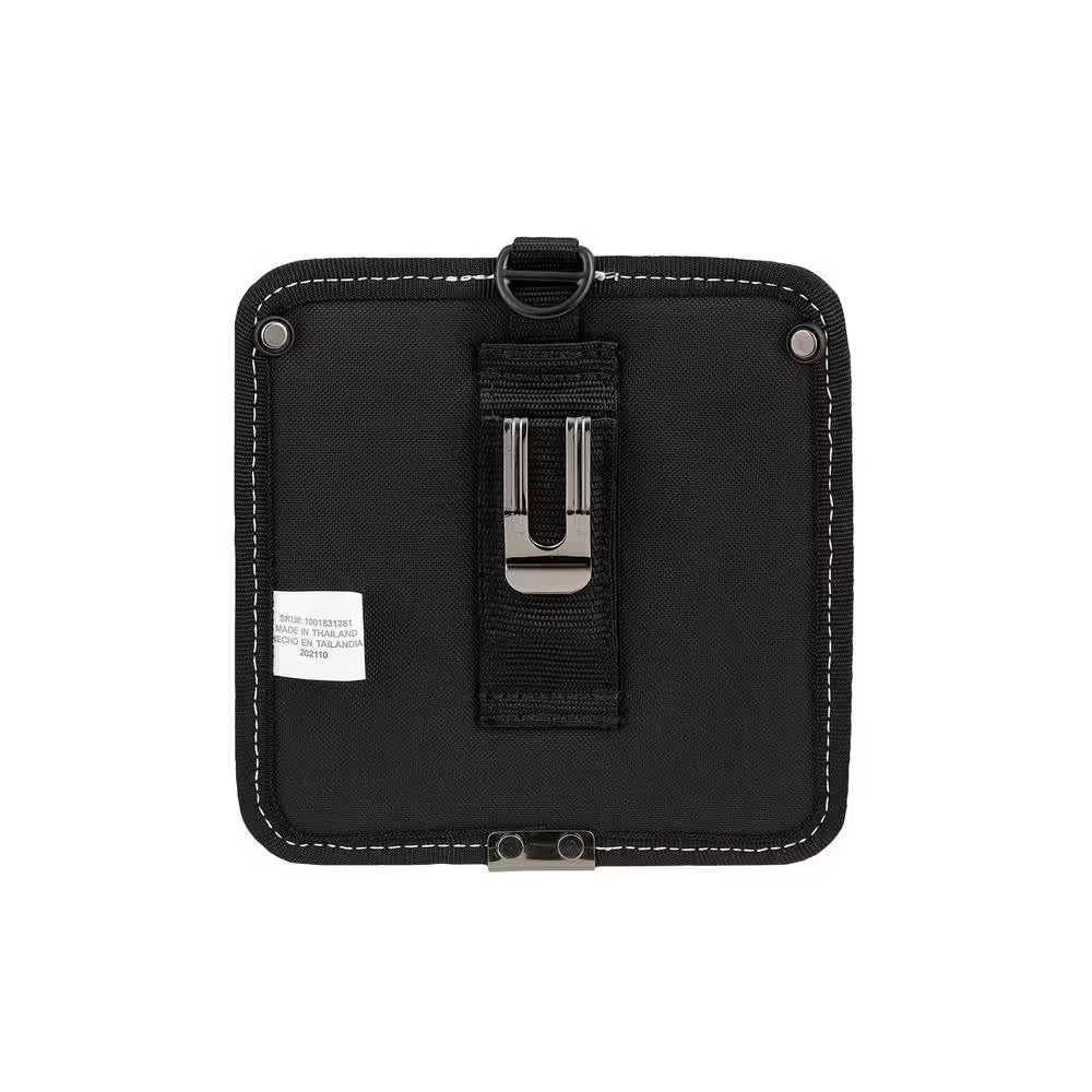 7 In. 3-Pocket Clip on Tool Belt Pouch