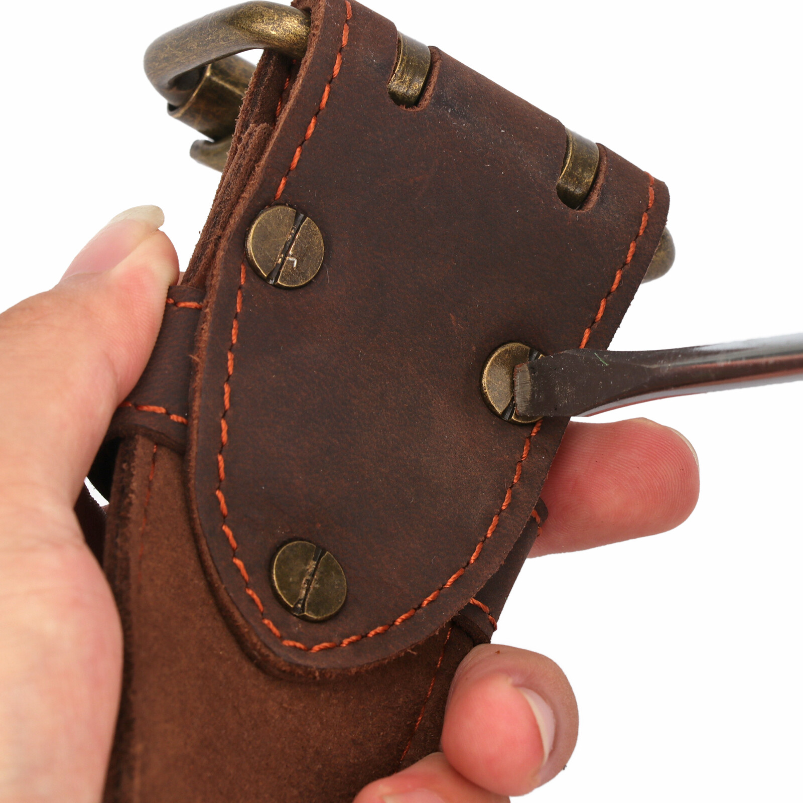 TOURBON 2inch Tools Belt Hammer Hooks Axe Holder Tape Measure Drill Holster Rig