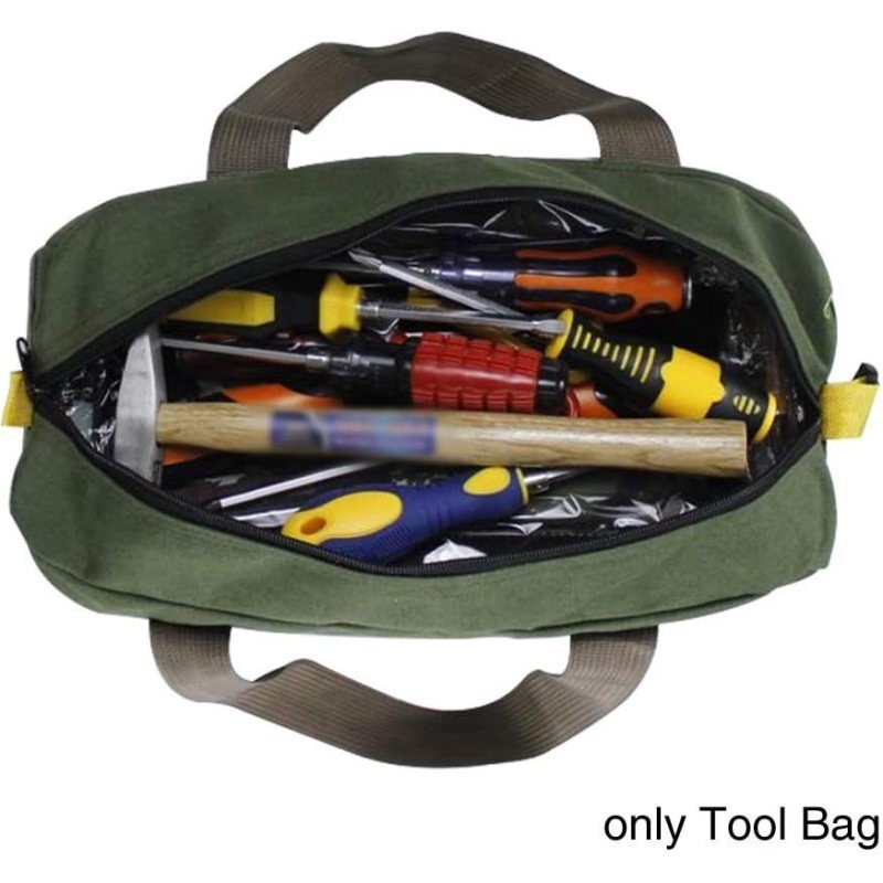 Canvas Tool Bag Heavy Duty Carry Tote Storage Work Utility Mechanics Waterproof