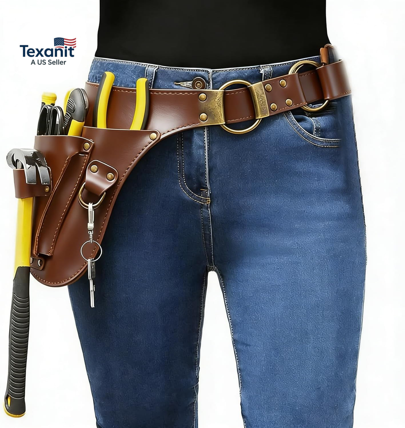 Leather Garden Tool Belt – Gardening Gifts for Women – Utility Belt -Gift for Ga