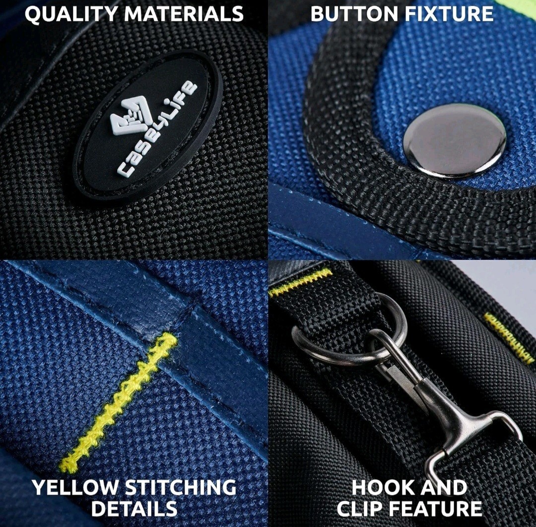 Case4Life Tool Pouch, Work Belt Perfect For tools carpenter.