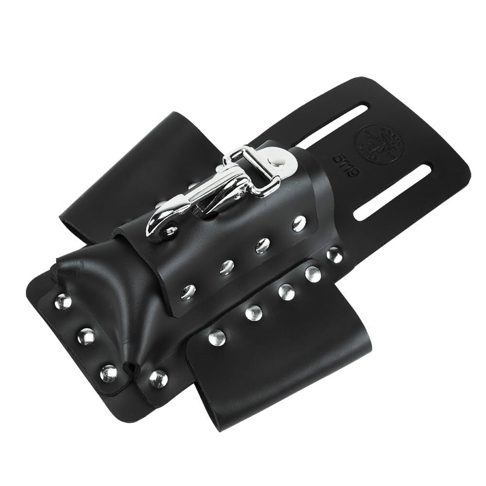 Klein Tools 5119 4 Pocket Leather Utility Holster Pouch for Tools