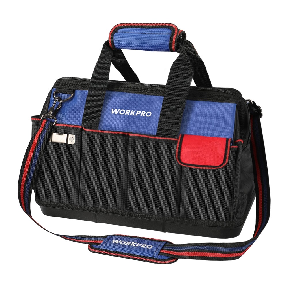 18″ Tool Bag Open Top Tool Organizer Bag with 20Pocket Adjustable Shoulder Strap