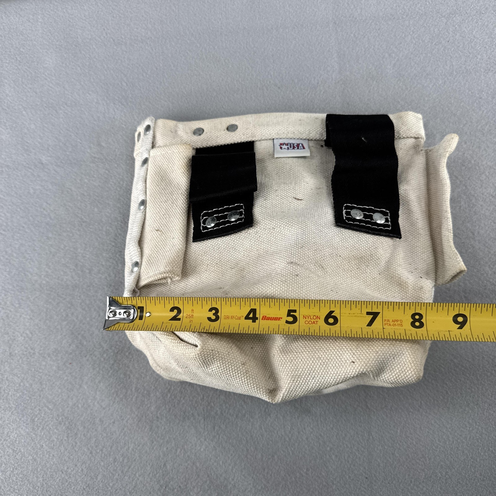 Vintage Klein Tools 5416T Canvas Lineman Tool Bag Pouch Belt Holder Made USA