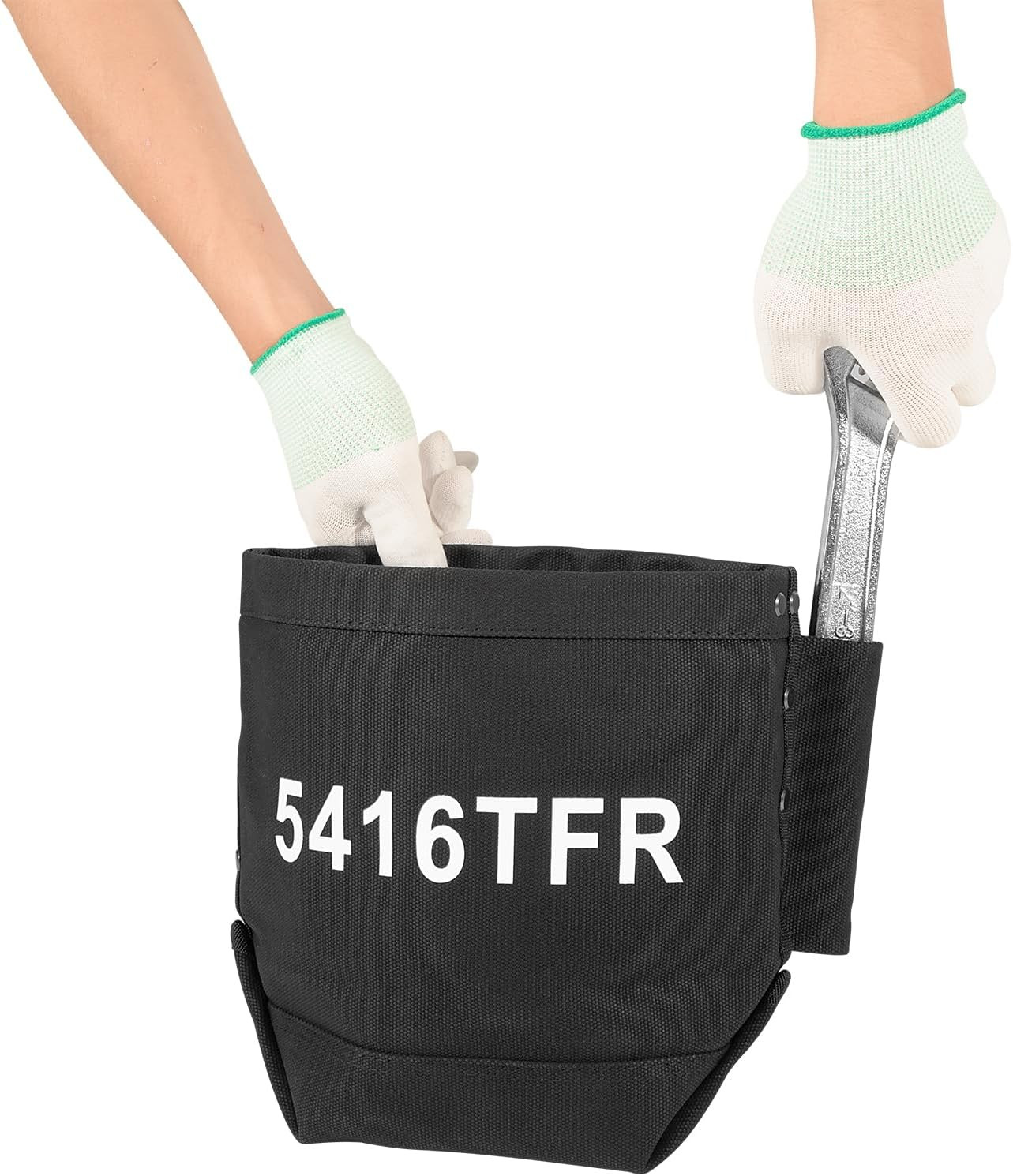 5416 Tool Pouch Small Tool Bag, 5 X 10 X 9 Inch Bolt Storage Bag with Bull Pin