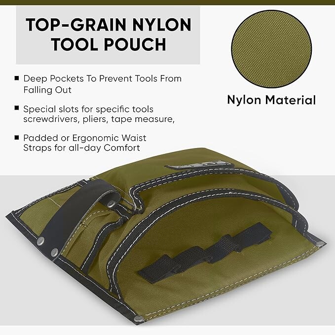 FUERI Tool Belt Bag Pouch Men Nylon Tools Belts Pouches for Construction