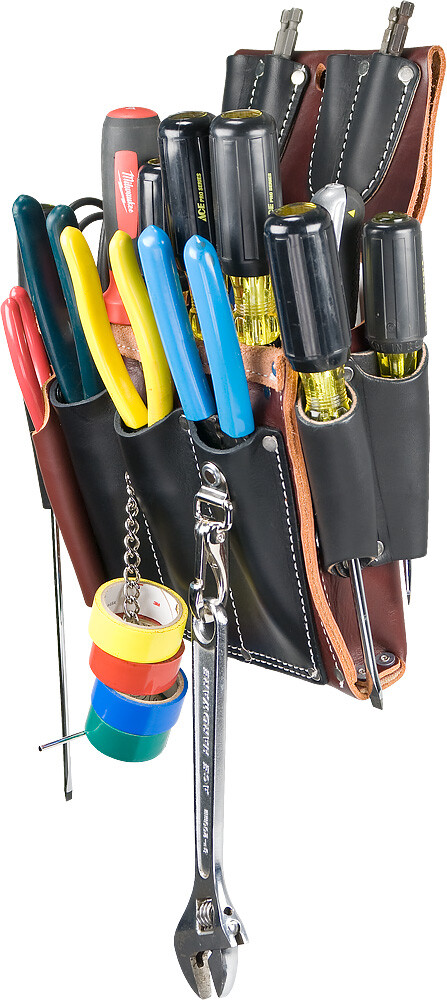 Occidental Leather 5589 Leather Electricians Tool Case Belt w/ 25 Pockets