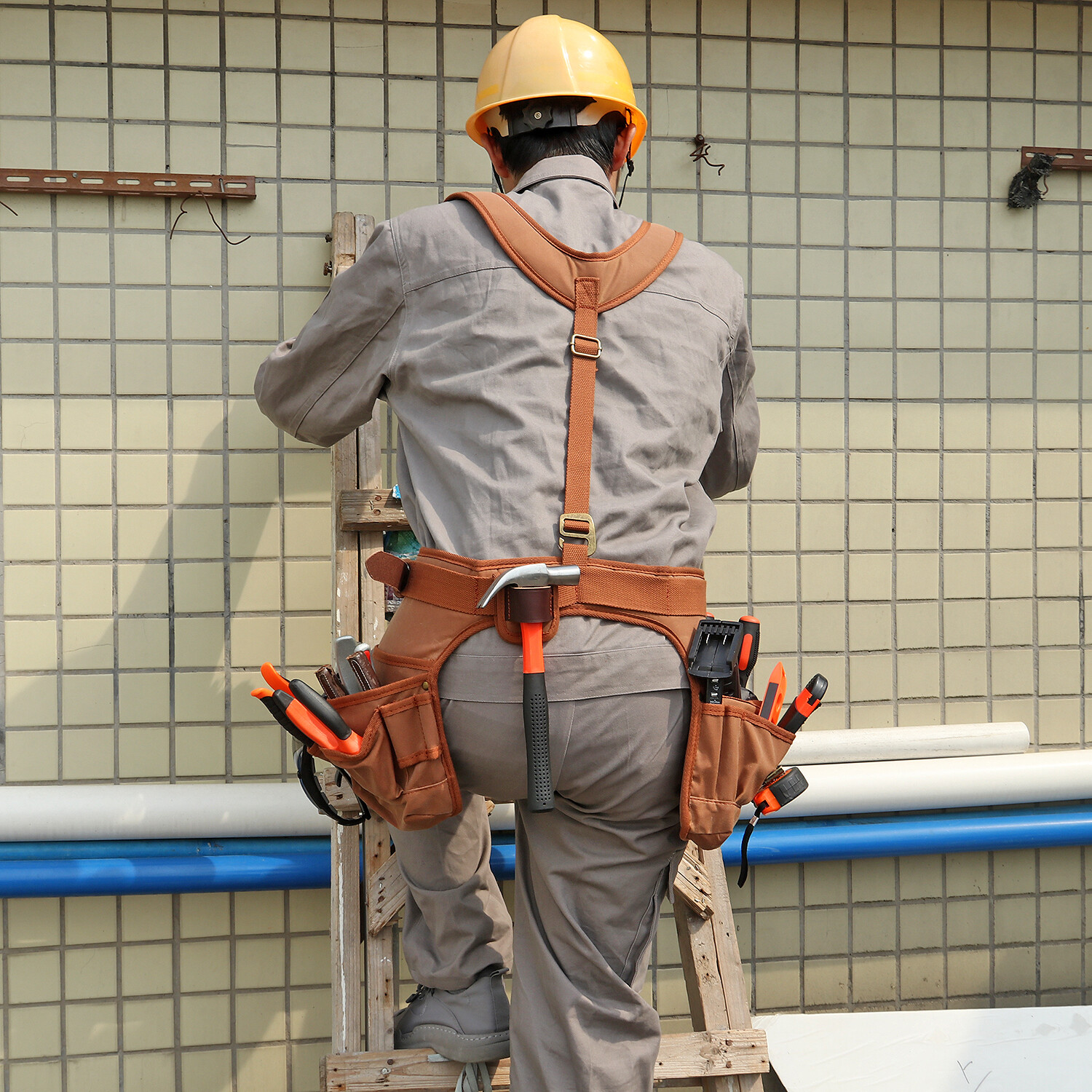 TOURBON Framer Workshop Tools Rig Belt Harness Pack Carpenter Drill Carry Case