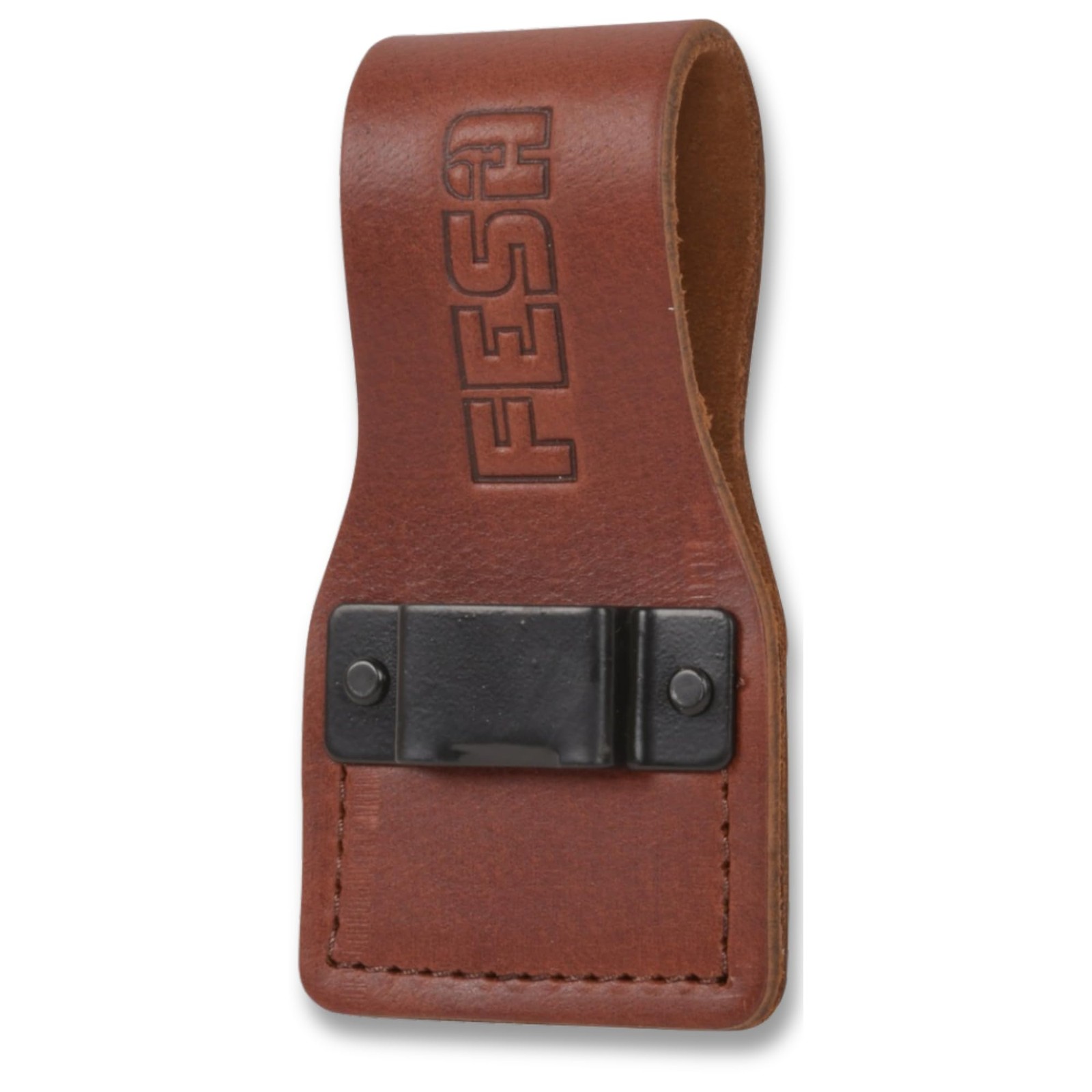 FESA Leather Tape Measure Holder for Belt with Steel Clip & Reinforced Heavy …