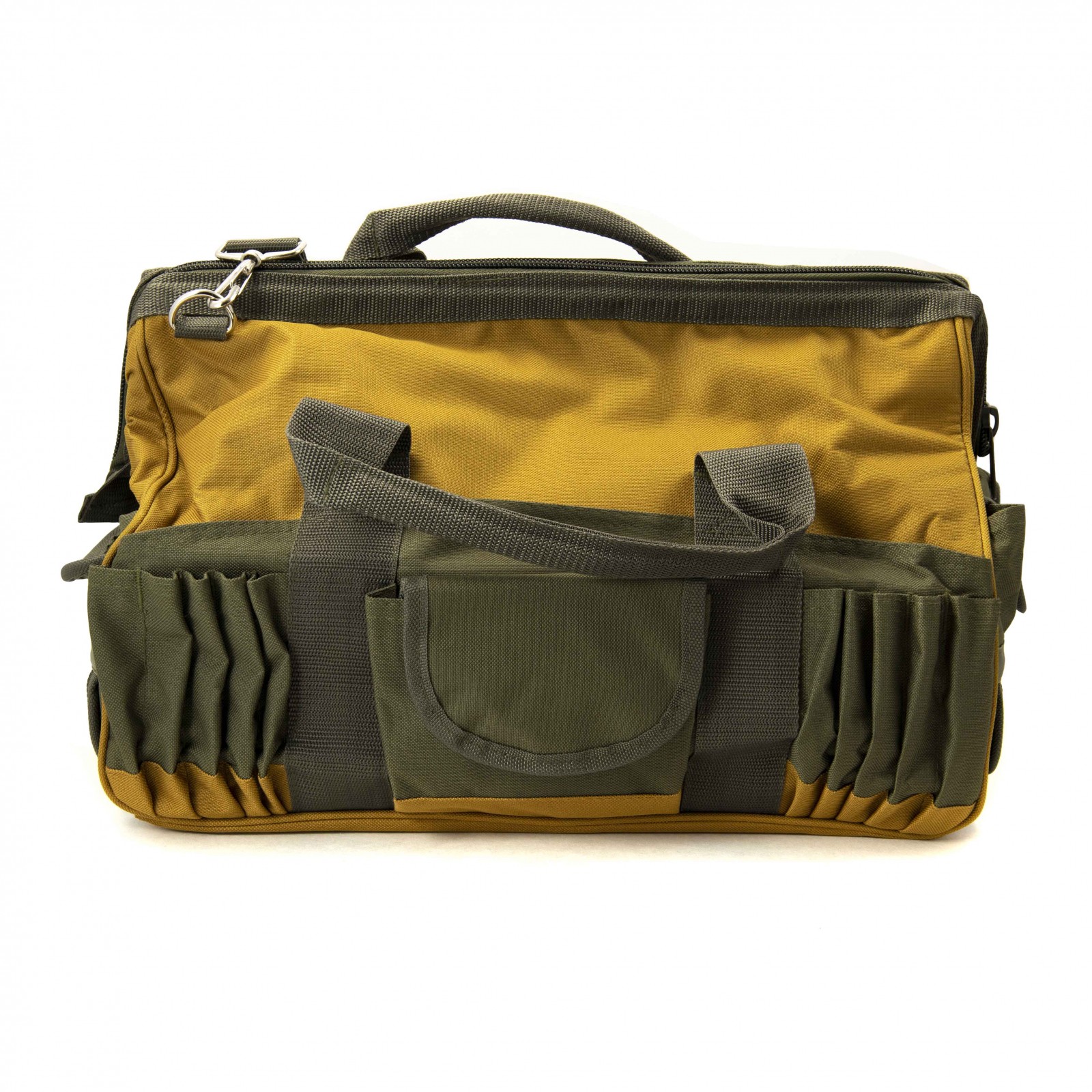ToolTreaux Nylon Storage Tool Bag with Side Pockets and Shoulder Strap 18 x 8.5