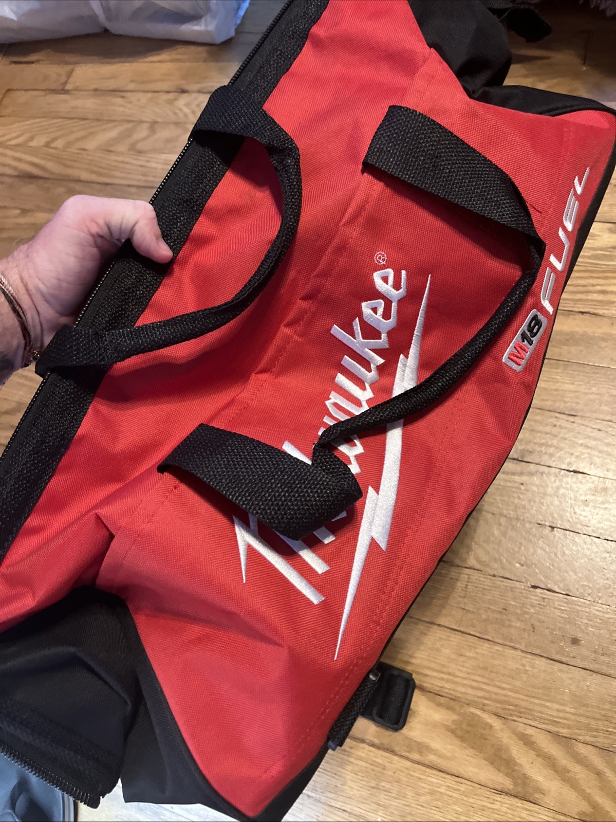 New Large FUEL Milwaukee 22″ Heavy Duty Canvas Tool Bag/Case, M18 12 14 18 Volt