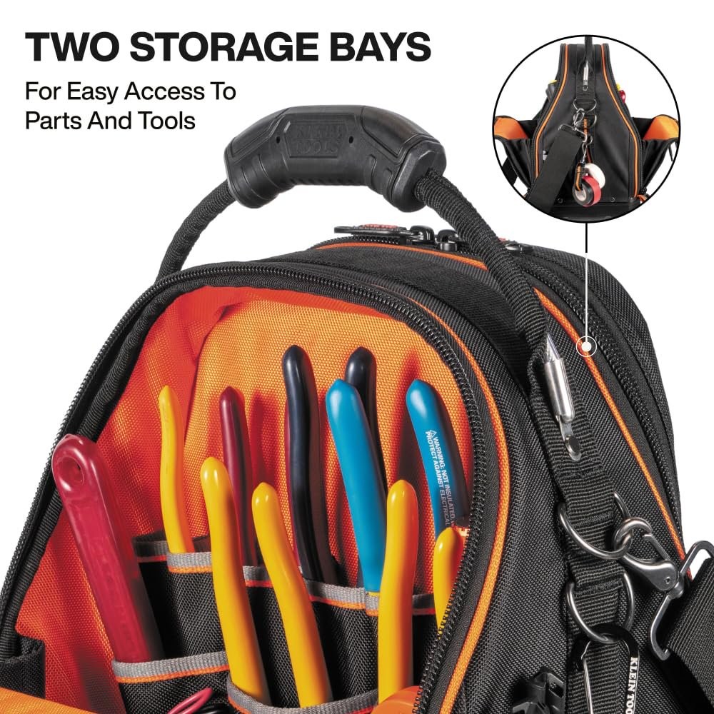 Klein Tools 62804 Tool Runner Tool Bag Organizer for Electricians, HVAC, Plum…