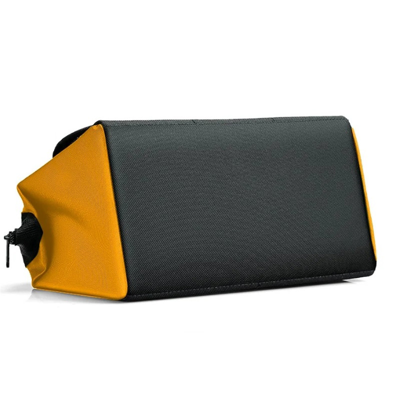 1pc Yellow Heavy Duty Tool Bag Wide Mouth Electrician Storage Tote – NEW