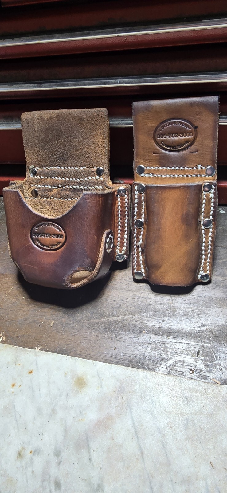 Heavy Duty Leather Belt Holster Sheath Pliers Knipex Klein Custom Contractor