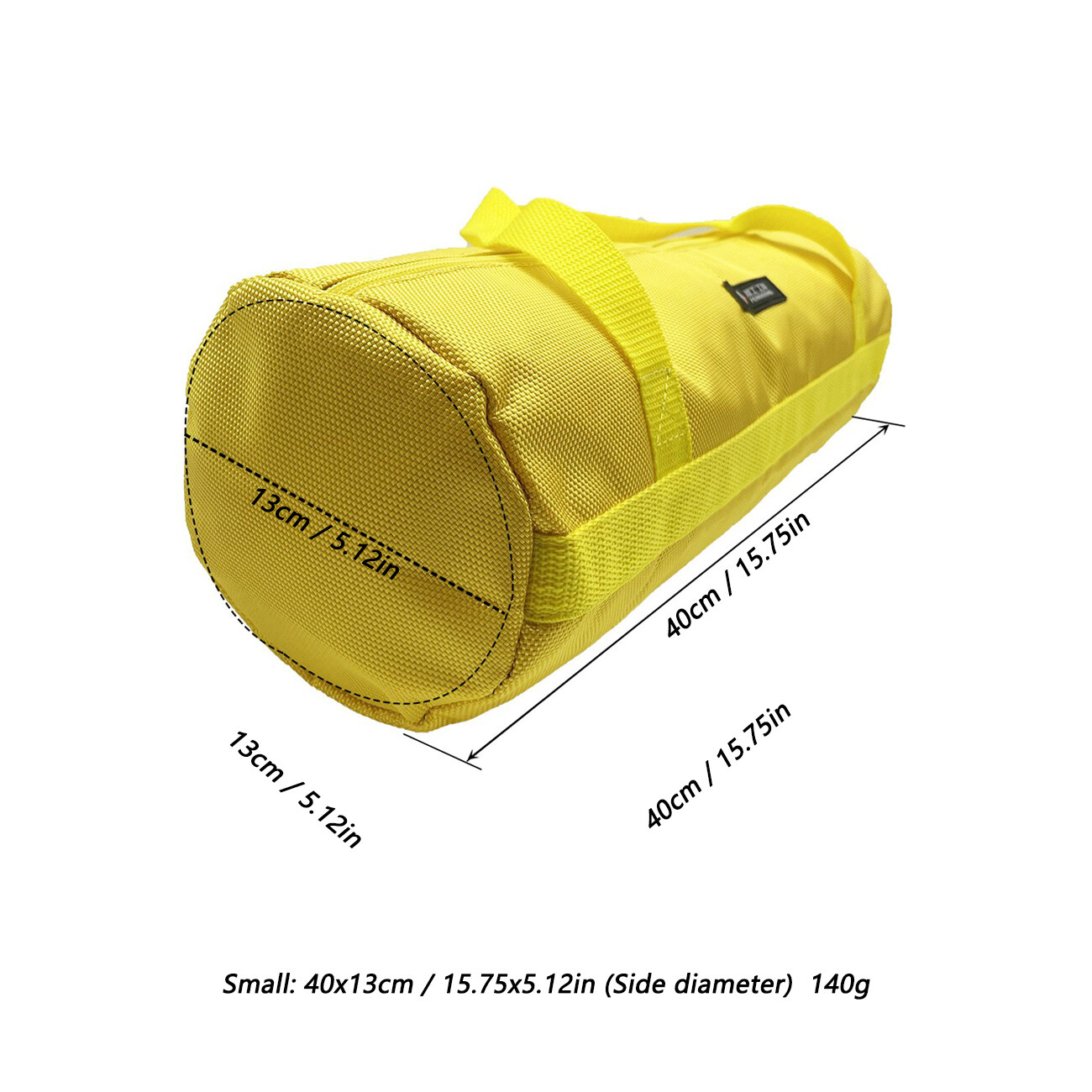 16-20inch Yellow Tool Bag with Zippers Muti-Purpose Waterproof Storage Portable