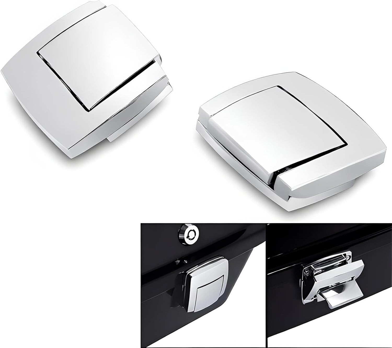 Chrome Tour Pack Pak Latches Fits for Harley Touring Street Electra Road Glid