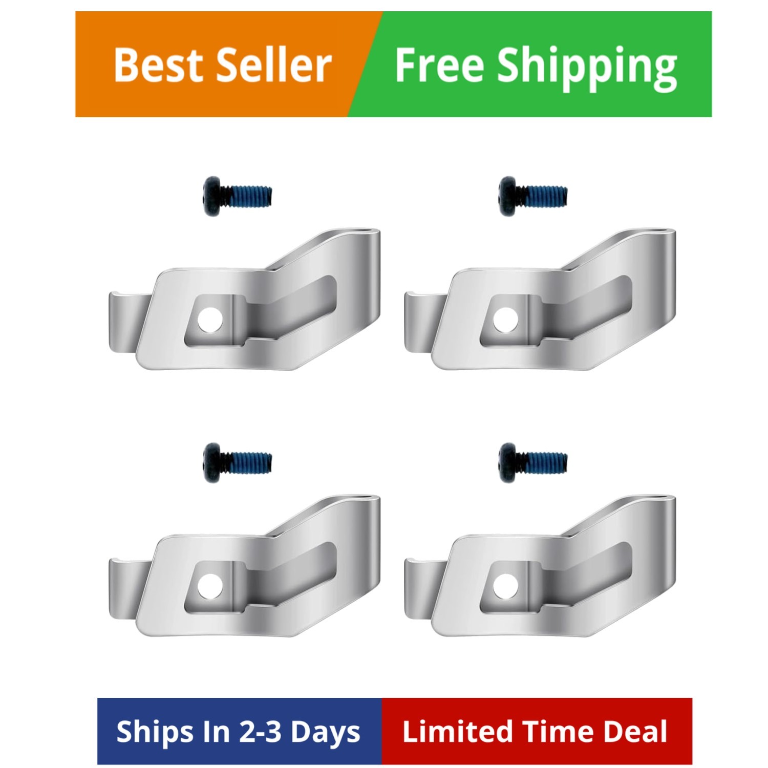Belt Clip for Stubby 3/8″ Impact Wrench Belt Clip Hook Kit Assembly, 4 Pack, …