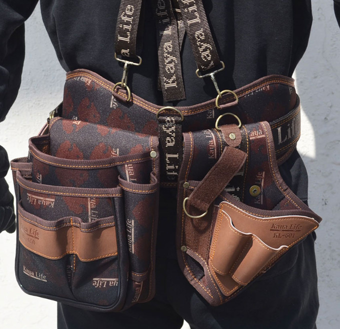 KAYALIFE KL-600 Work Tool Belt Set with Suspenders Drill Pouch Holder From KOREA