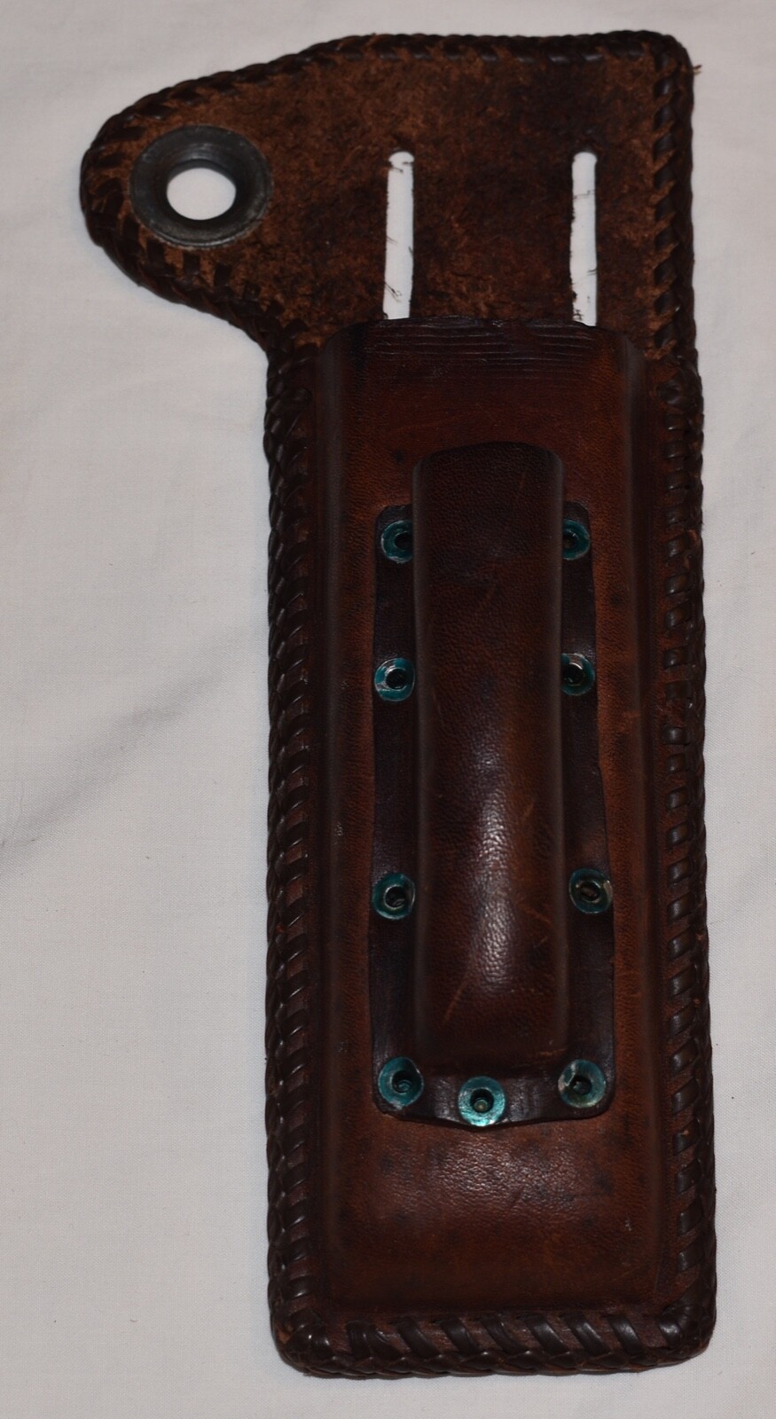 Vintage Unbranded Heavy Leather Tool Pouch Holster Sheath – Two Pocket