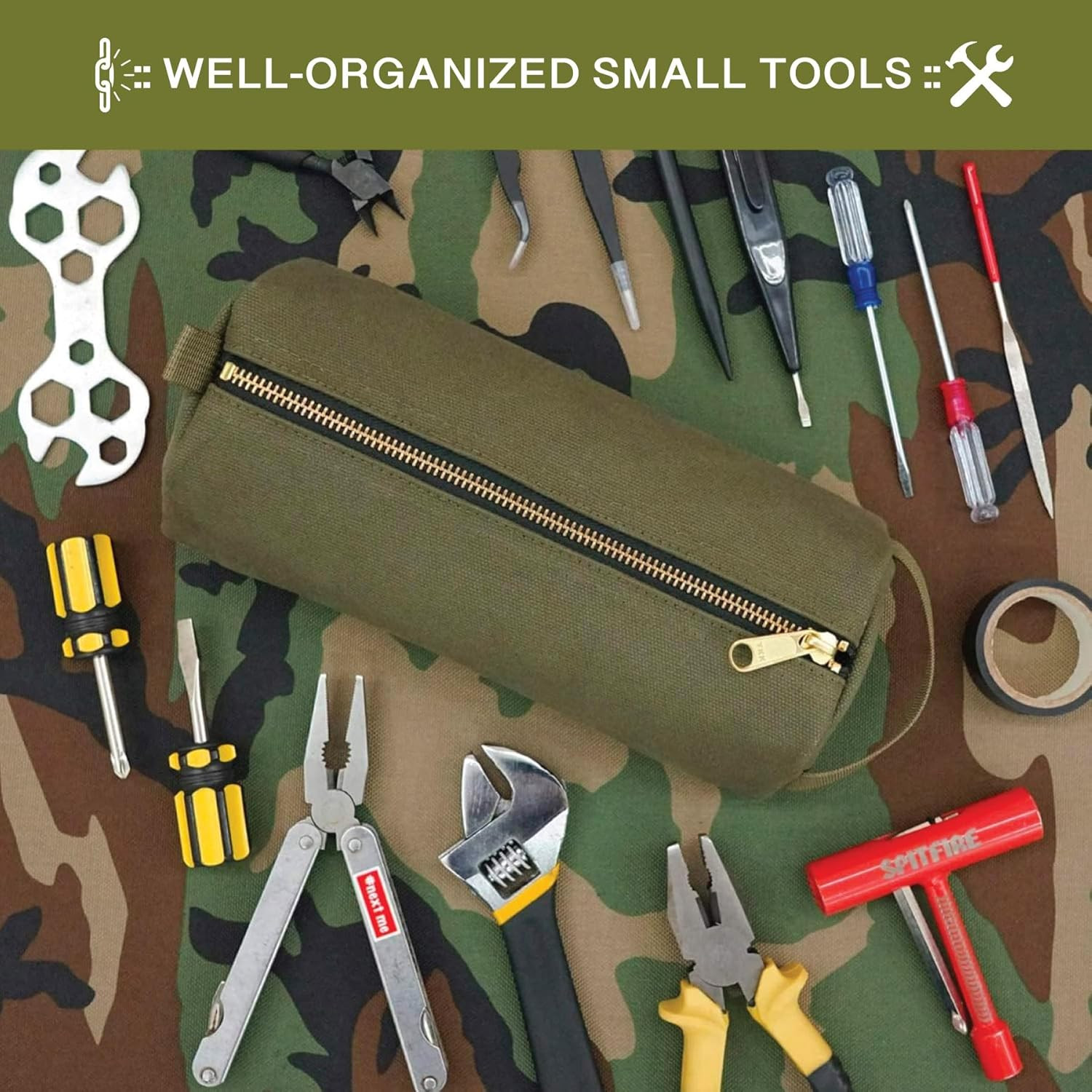Rough Enough Portable Tool Bag EDC Pouch Organizer with Handle