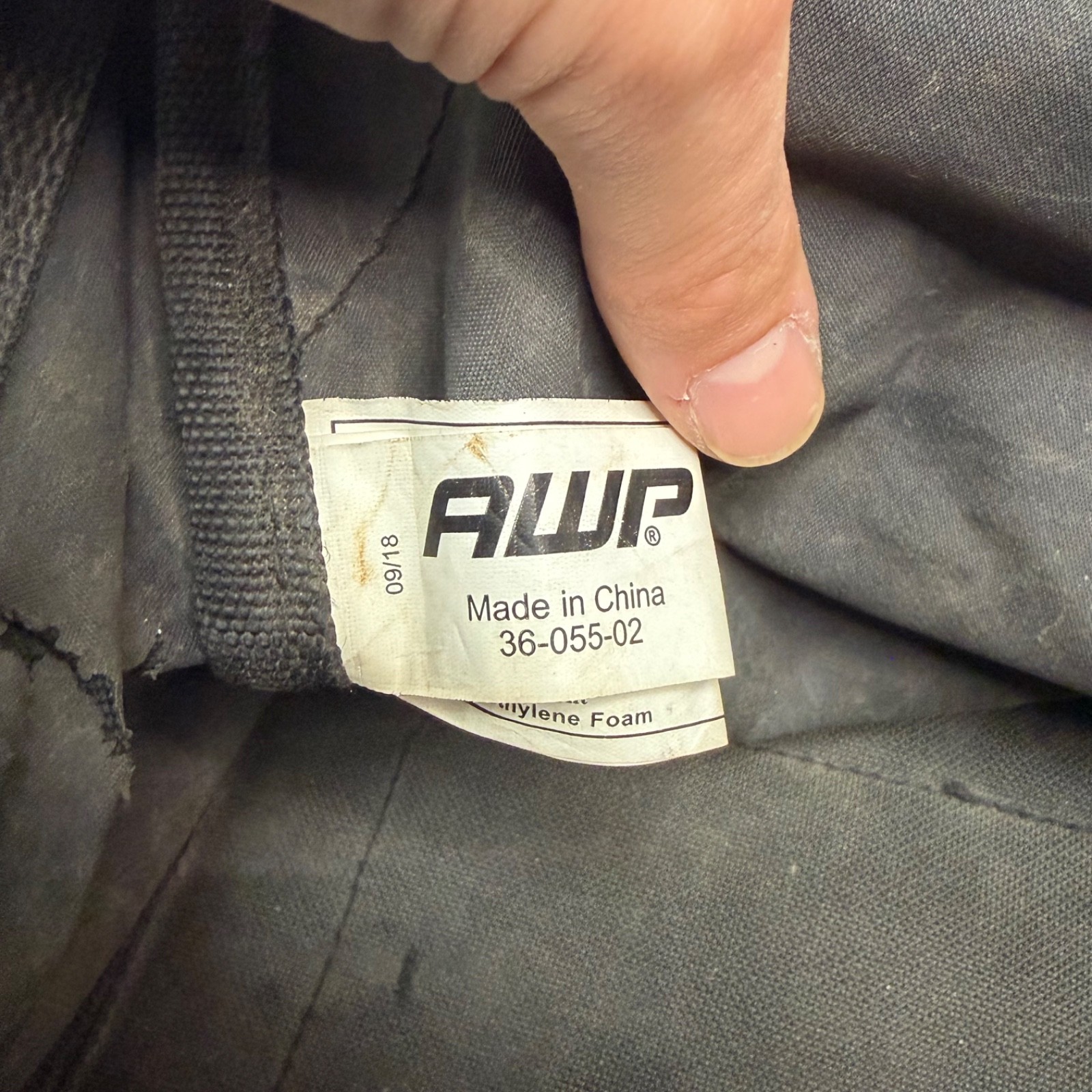AWP 0552595 13″ Tool Bag Gray Black Yellow 3 Pocket Heavy Duty Storage