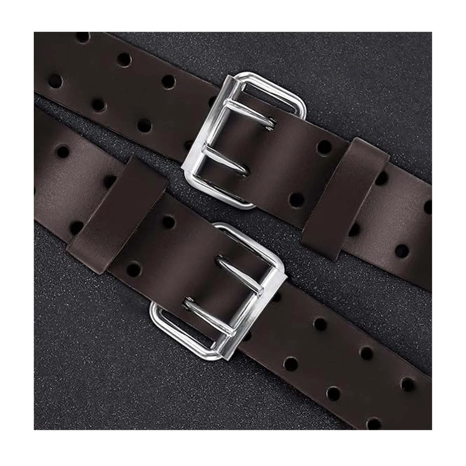 Heavy Duty Leather Tool Belt 2″ Wide – Top Grain Construction for Work & Trades