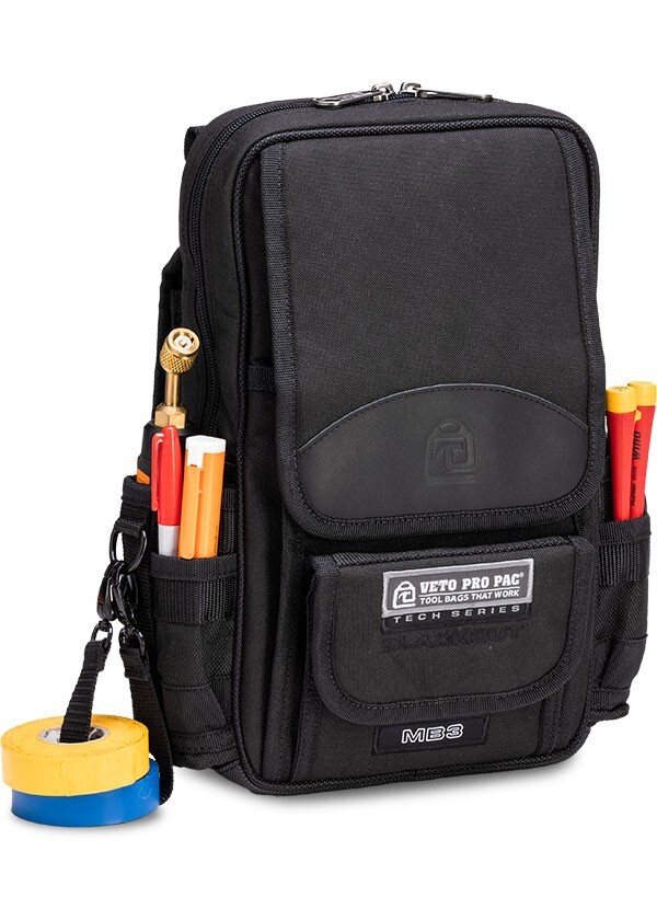 Veto Pro Pac MB3 BLACKOUT Large Meter Bag / Tool Pouch (With Sling Strap)