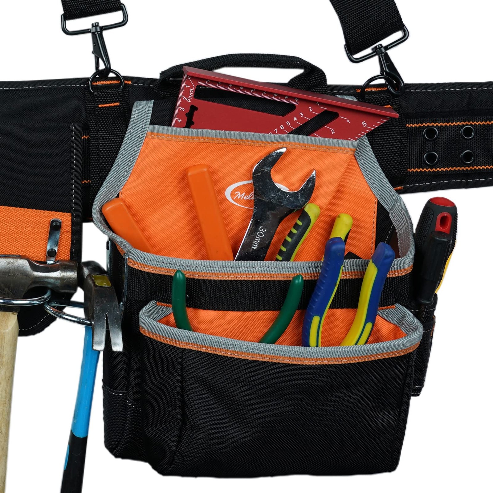 Pro Framer Combo System Tool Belt With Suspenders Construction Tool Pouch Builde