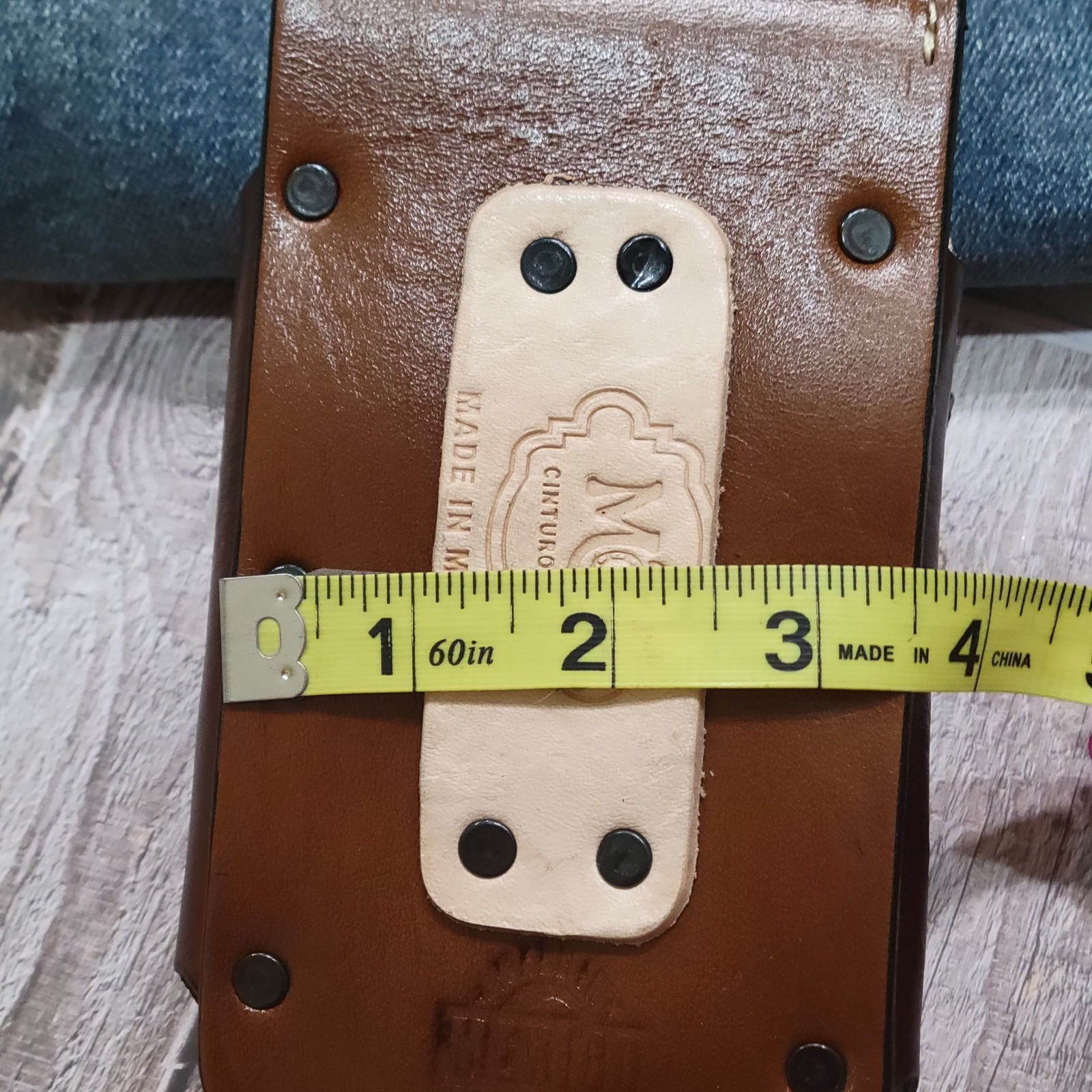 Praying Cowboy Western Leather Phone Holstor LARGE 7×4″ Snap Closure.