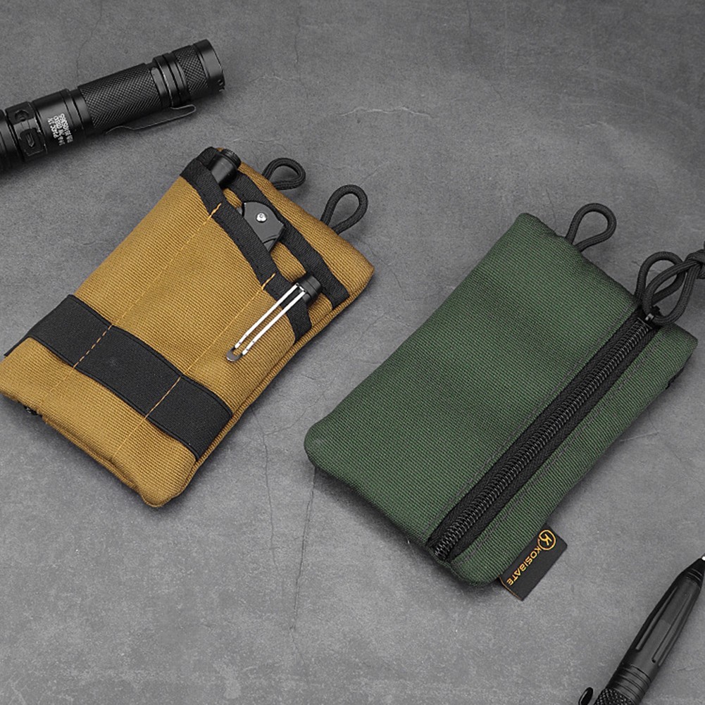 Wear-Resistant EDC Tool & Card Storage Bag Portable Organizer for Camping Hiking