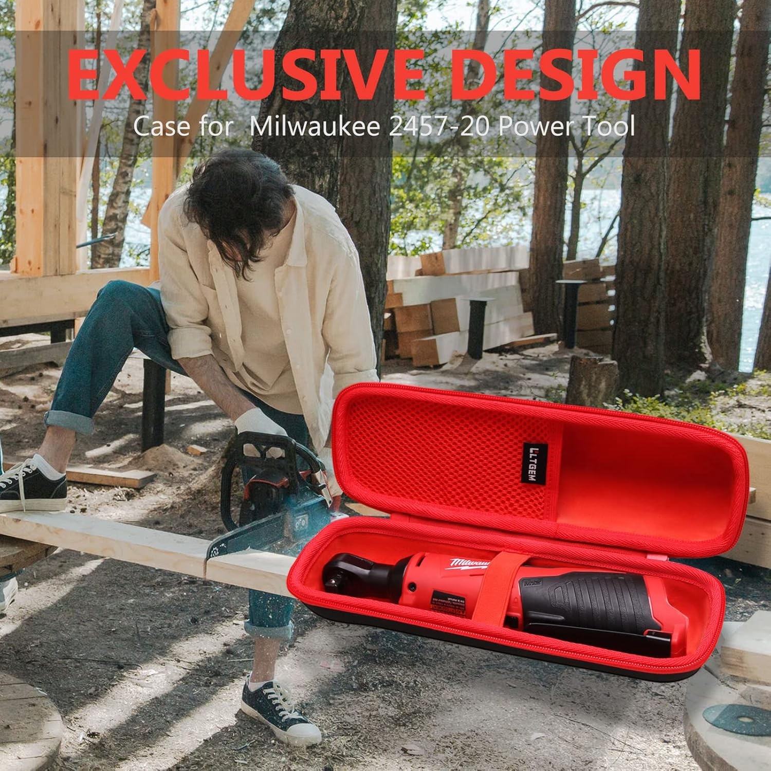 Milwaukee M12 Ratchet CASE ONLY 2457 20 Cordless & Accessories Large Storage BAG