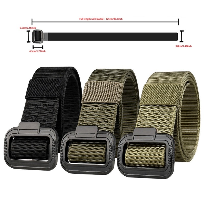 Modern Sport Belt for Women Men Imitation Nylon Fitness Belt With Strong Buckles