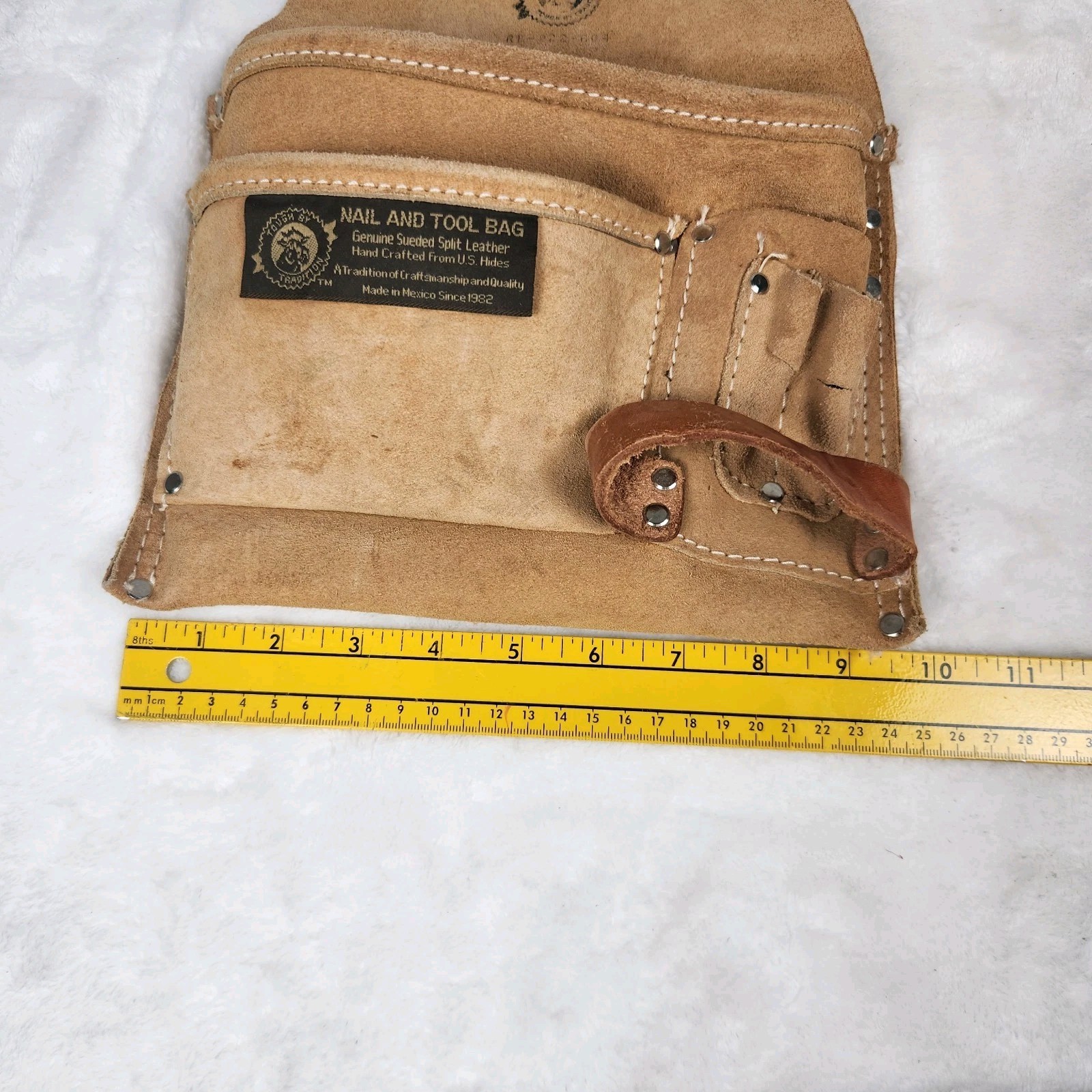 Rooster Leather Nail & Tool Bag RE-222-604 Hand Crafted In Mexico From USA Hides