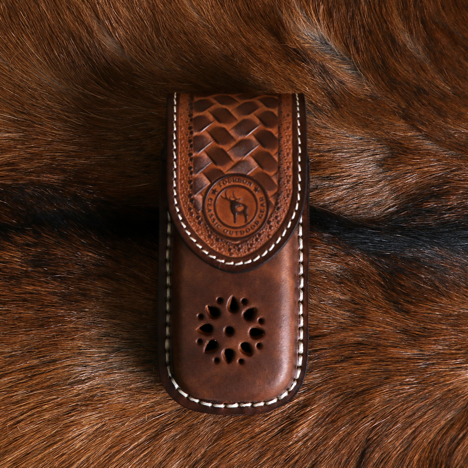 Tourbon Pocket Knife Carry Sheath Knives Storage Belt Case EDC