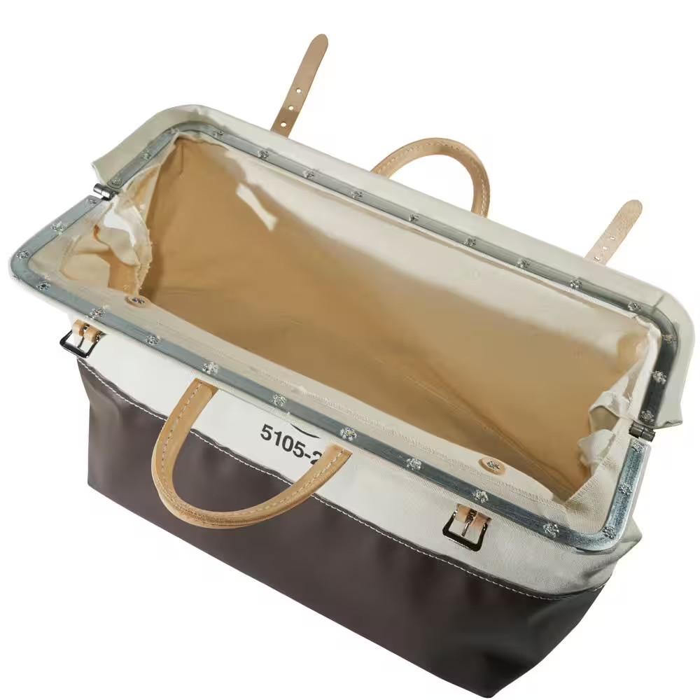6 In.High-Bottom Canvas Tool Bag