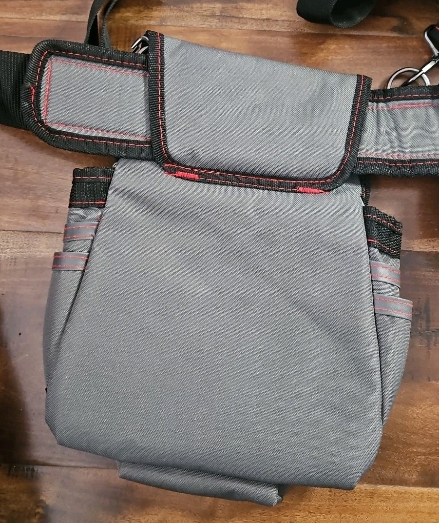 Tool Belt with Suspenders Adjustable Carpenter Tool Pouch Combination Tool Bag