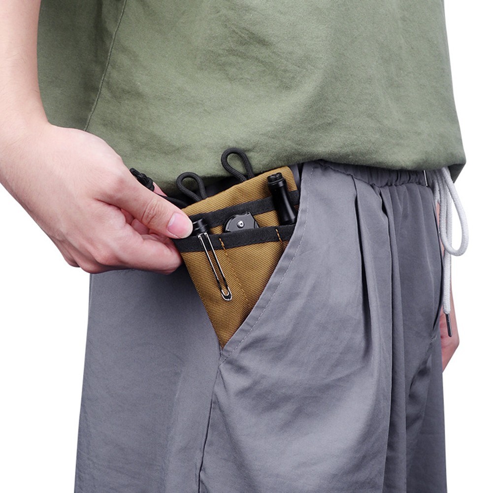 Wear-Resistant EDC Tool & Card Storage Bag Portable Organizer for Camping Hiking