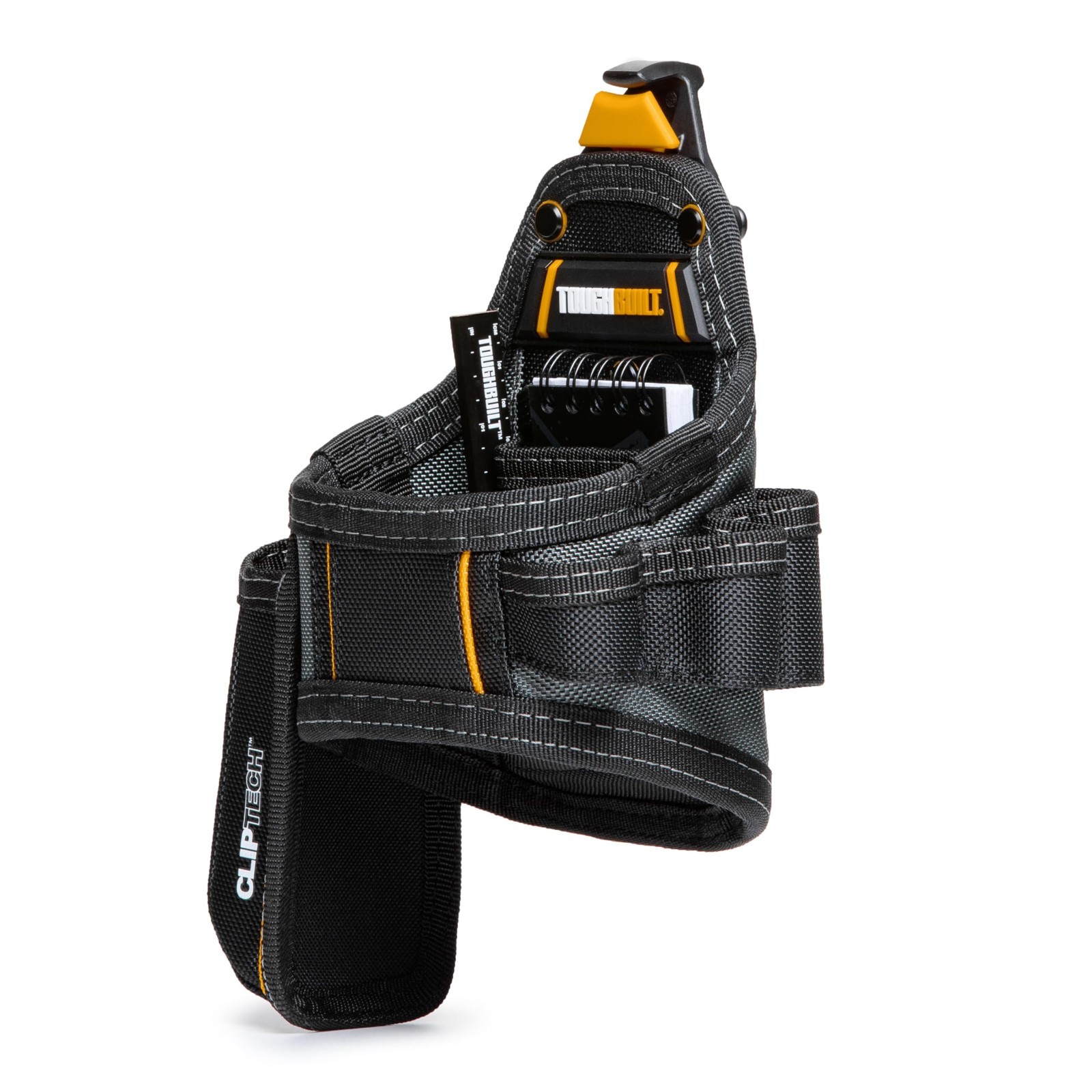 Heavy-Duty Utility Tool Pouch with Multiple Pockets, Secure Clip Attachment, Job