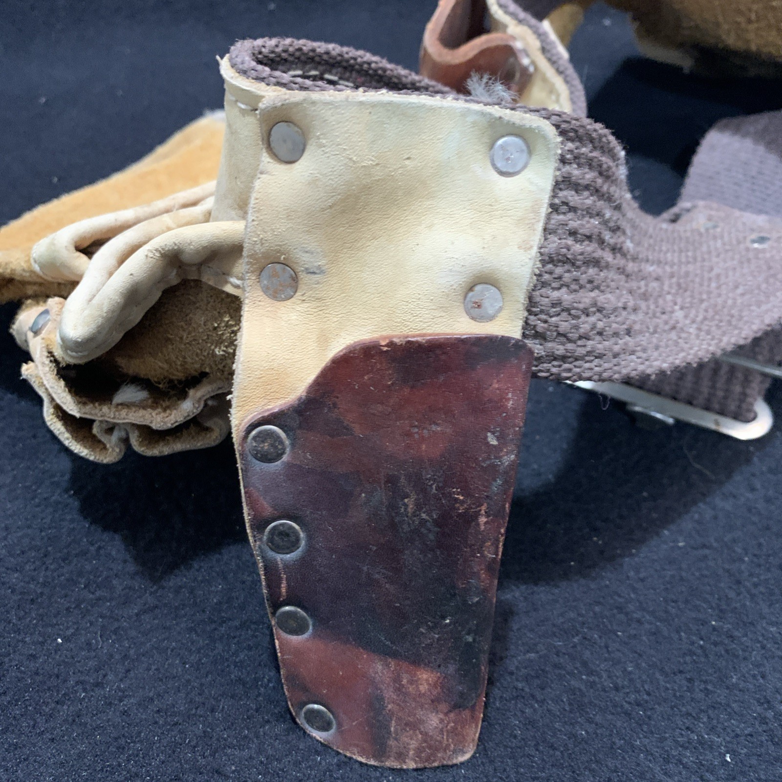 SIERRA Genuine Suede Leather Tool Belt SH-427- Light Tan Leather