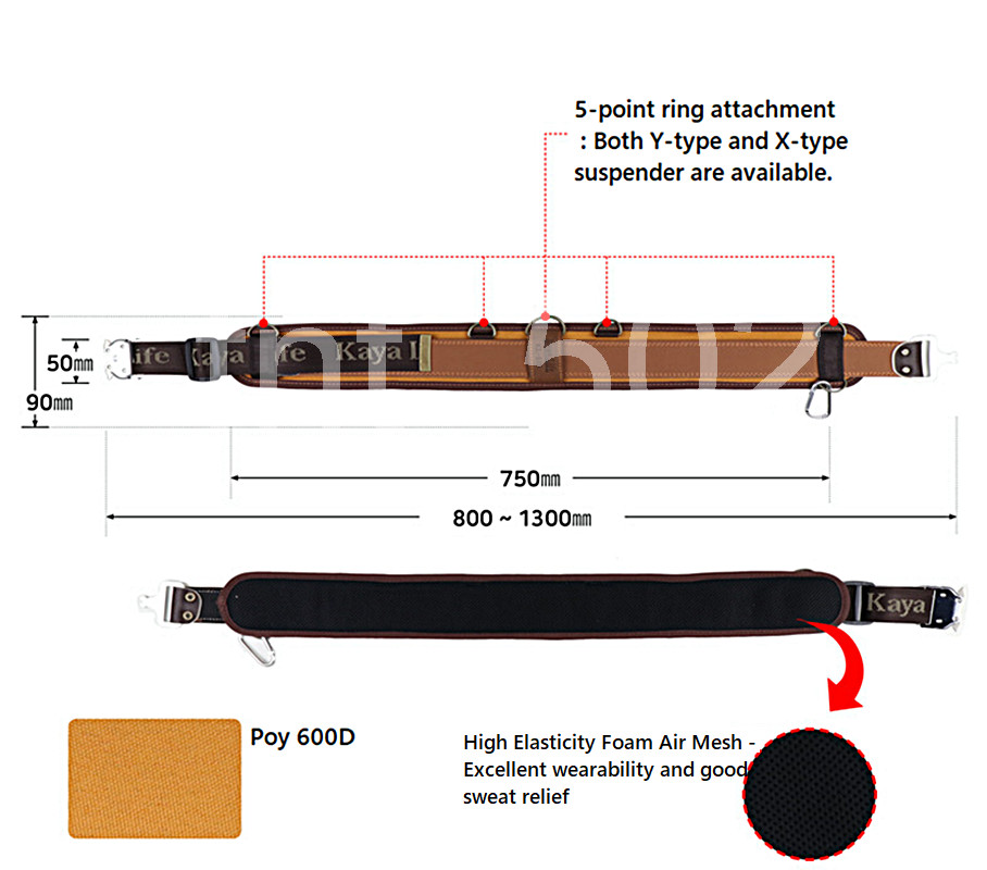Kaya Life KL-810 Poly 600D Wide Pad Belt