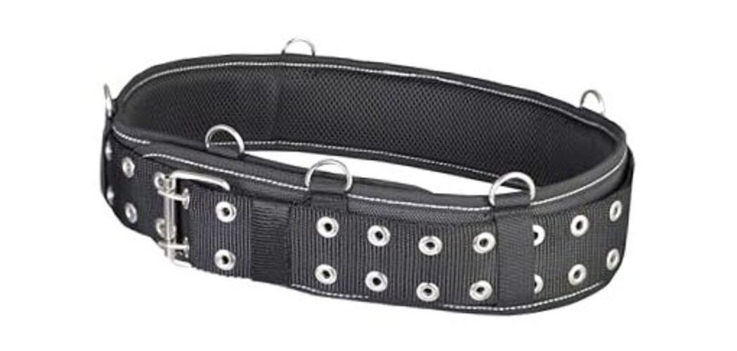 3-Inch Padded Tool Work Belt 1680D Ballistic Tool Belt with 6 Suspenders Ring