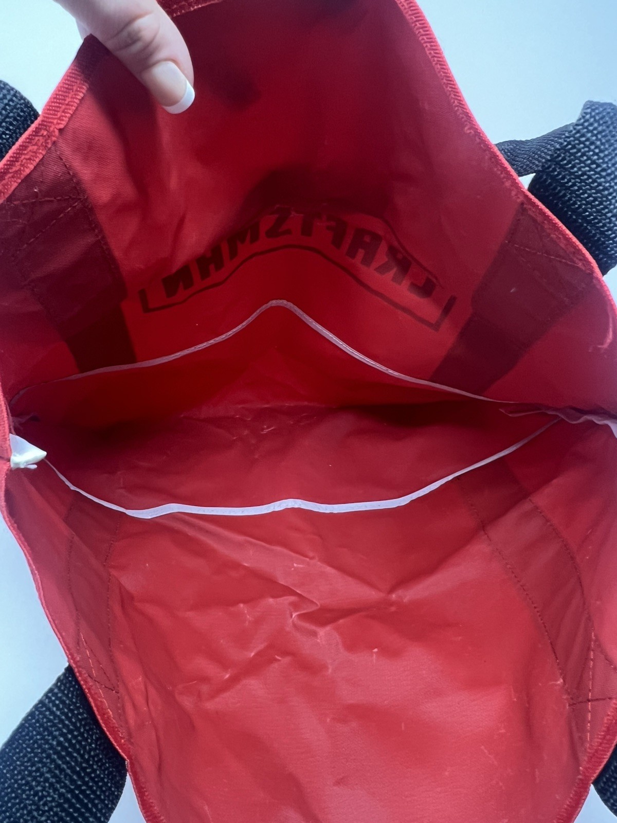 NEW Craftsman 16” Red And Black Large Tool Bag With Handles