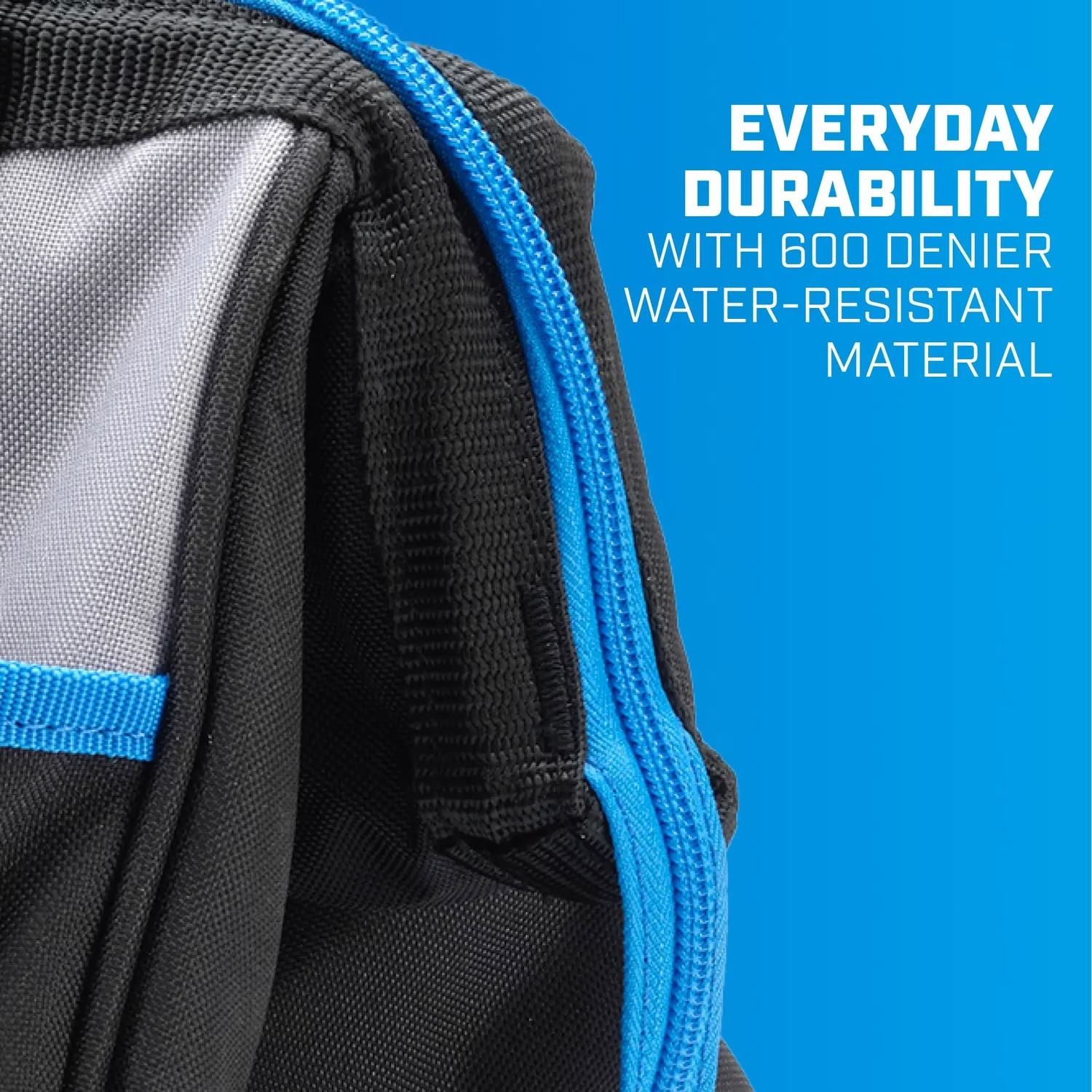 HART 12″ 600D Heavy Duty Tool Bag With Zipper And Double Strap Carry Handles