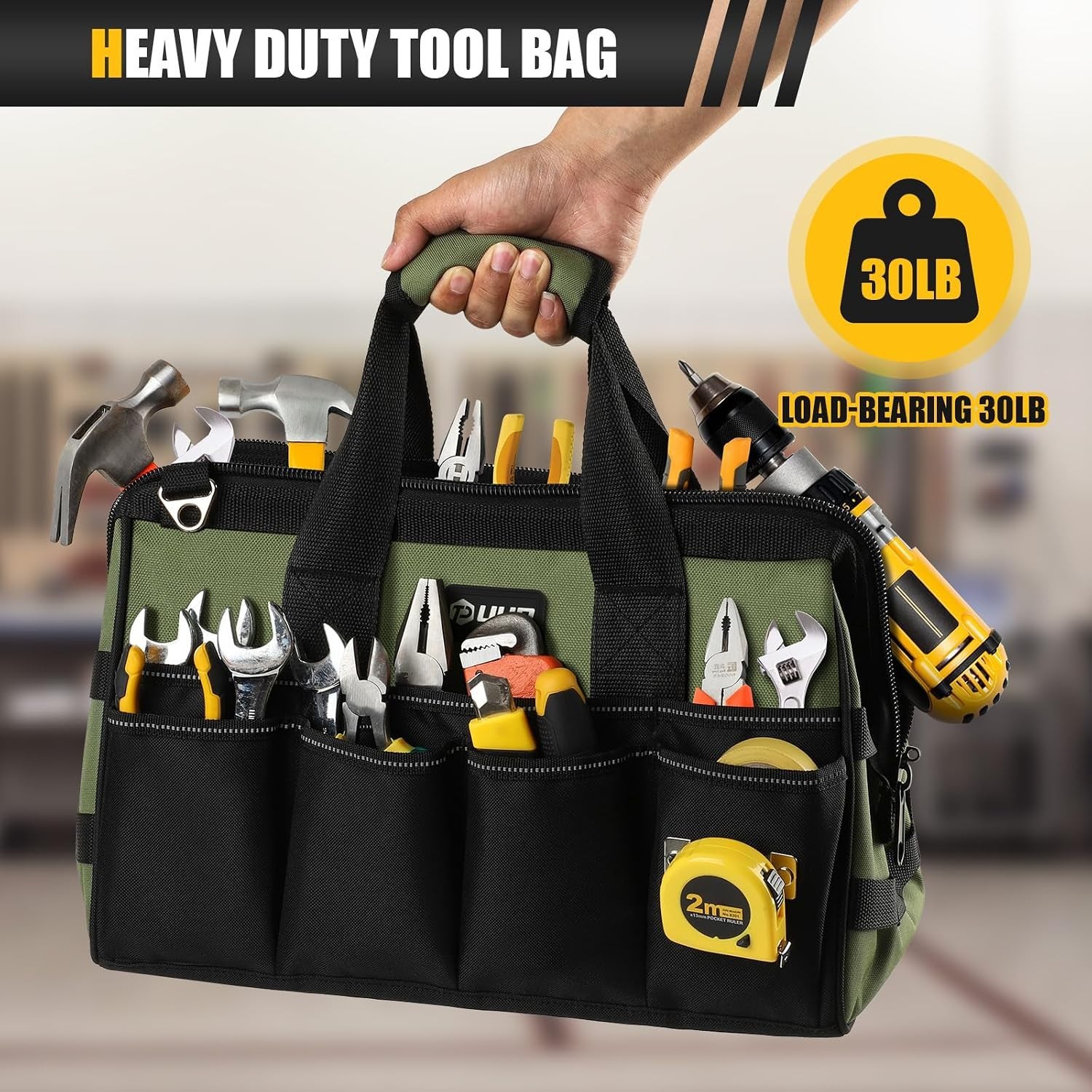Large 15-Inch Toolbox Organizer for Him, Father’s Day Gift