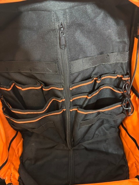 Rolling Tool Backpack Bag with Wheels, Heavy Duty Tool Bag on Wheels