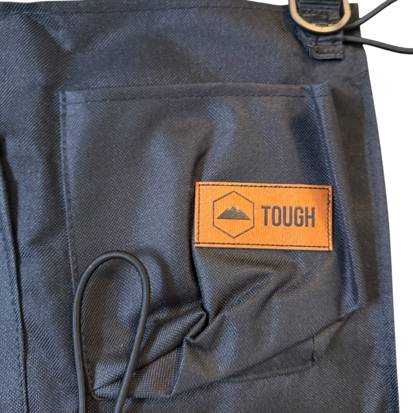Tough Sturdy Tool Craft Canvas Organizer Mounts on Wall Black