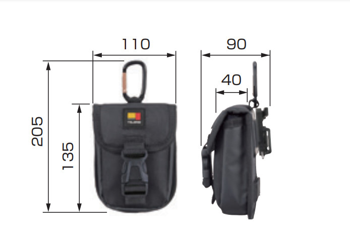 TAJIMA Waist Tool Holder Parts Case Chest Blet Karabiner SFPCN-CB1 CHINA