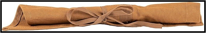 BucketBoss 70003 Tool and Wrench Set Roll with 11 Pockets in Brown