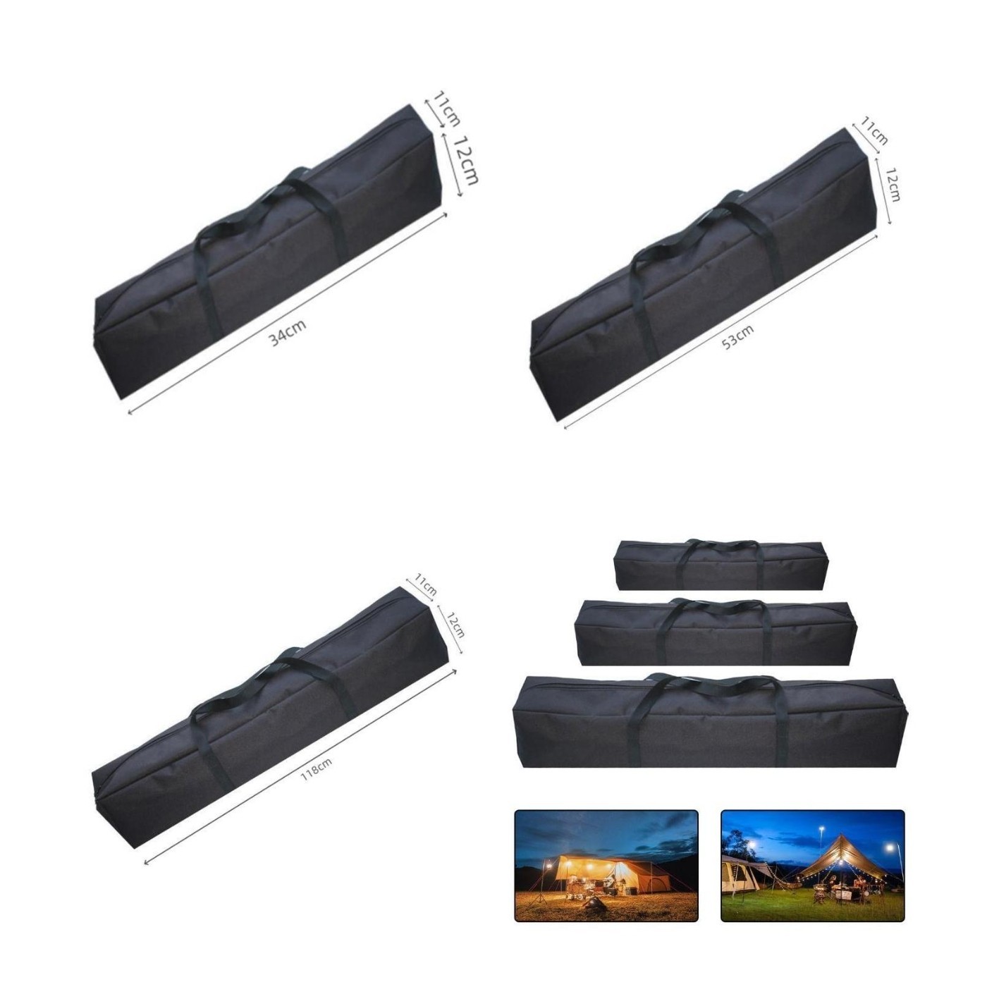 Foldable Waterproof Bag for Outdoor Sports and Camping Use with Handles
